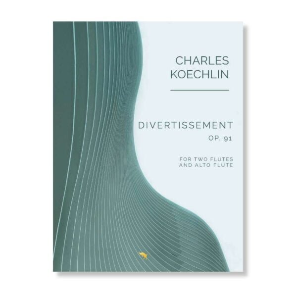 Charles Koechlin Divertissment op 91 for two flutes and alto flute. Score and parts.