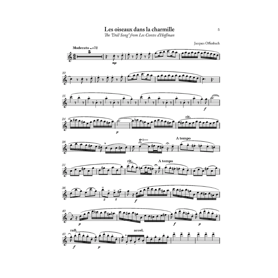 L'Amour, French Romantic Melodies for Flute and Piano. Arranged by Elisabeth Parry and John Alley. Short concert and encore pieces for flute.