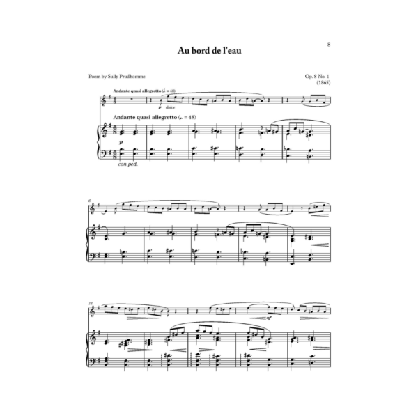 Faure Apres un reve. 12 Faure songs arranged for flute and piano by Elisabeth Parry and John Alley. Intermediate concert pieces for flute.
